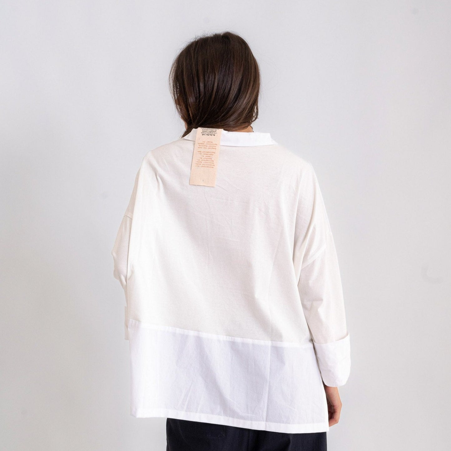 Camicia mod. Re:becca Over con bottoni e coulisse