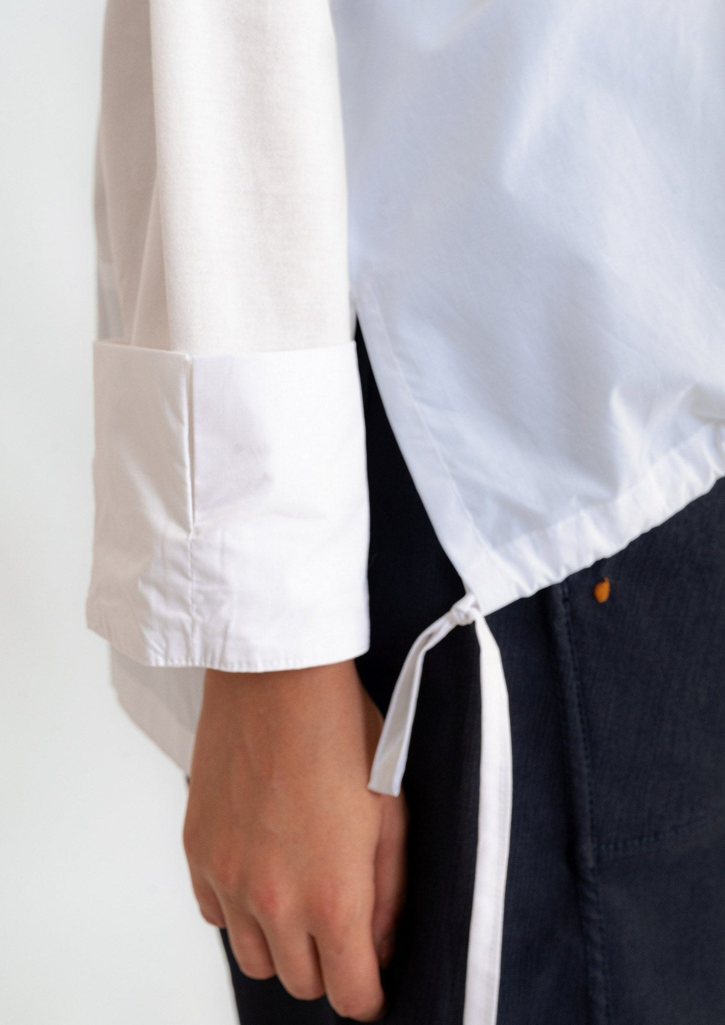 Camicia mod. Re:becca Over con bottoni e coulisse