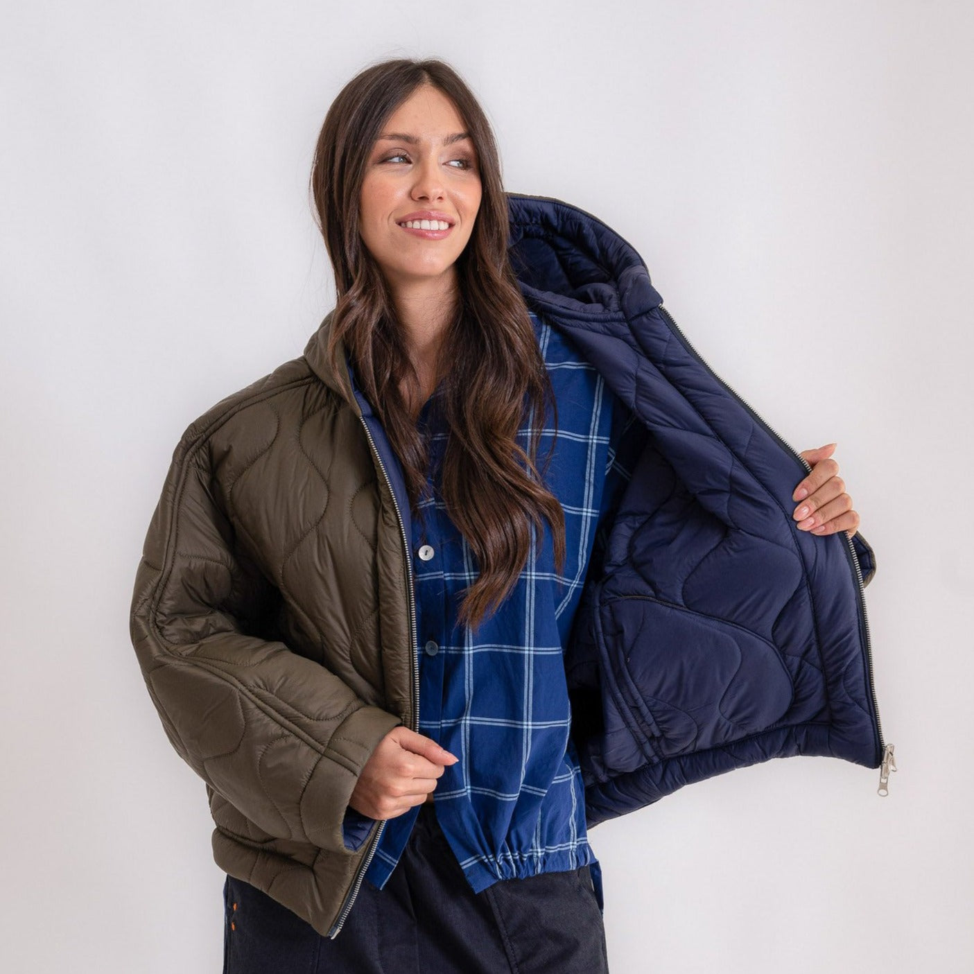 Bomber Re-gista cappuccio reversibile