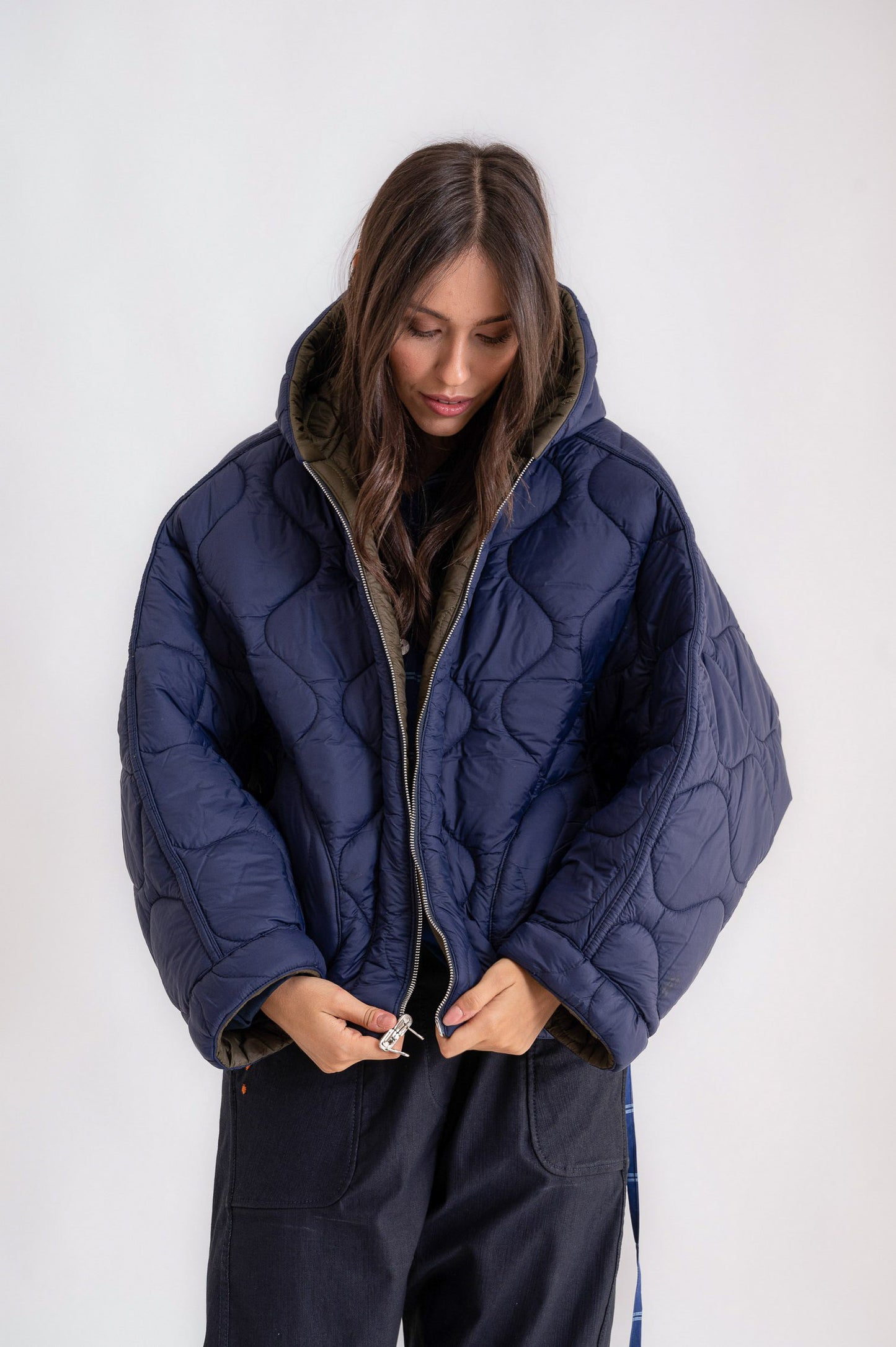 Bomber Re-gista cappuccio reversibile