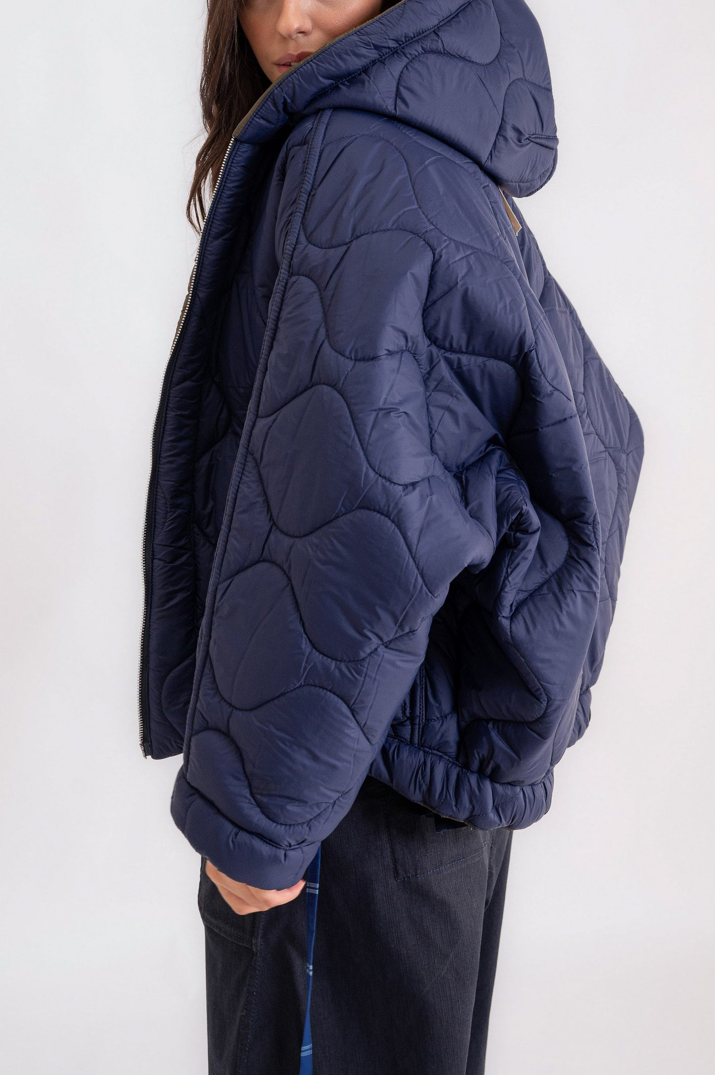 Bomber Re-gista cappuccio reversibile