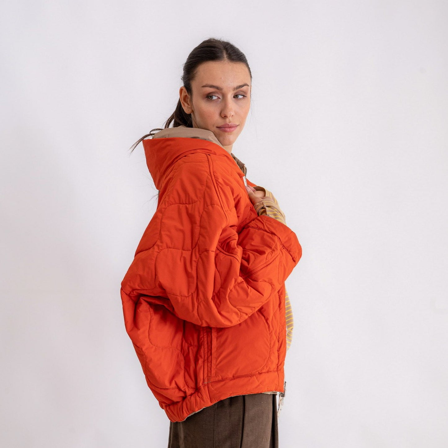 Bomber Re-gista cappuccio reversibile