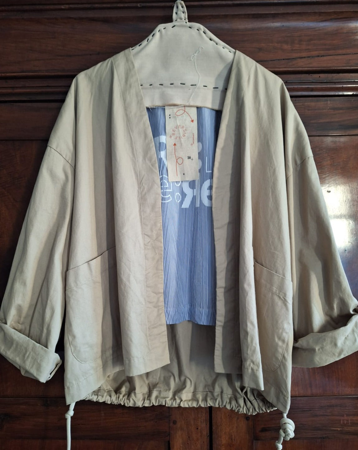 Giacca Kimono Double face