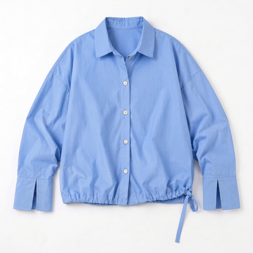 RE:BECCA— Camicia oversize in cotone e dettagli sartoriali