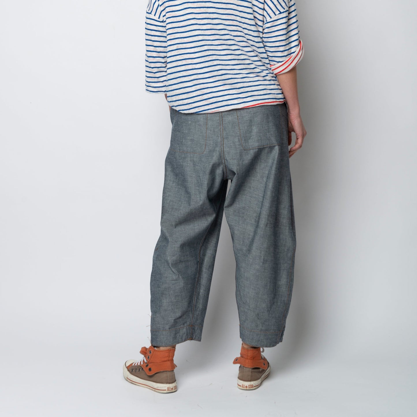 Pantalone Balloon Denim Double face mod. Re:versibile