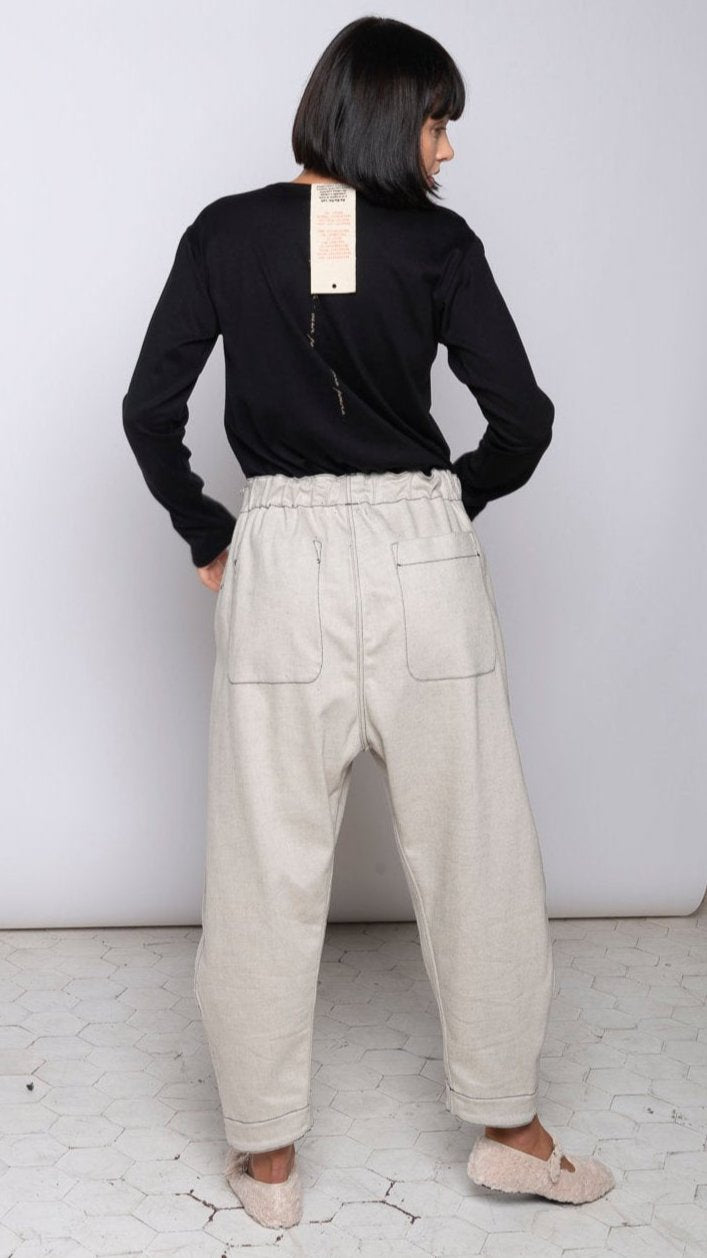 Pantalone Ballon denim Double face Mod. Re:versibile