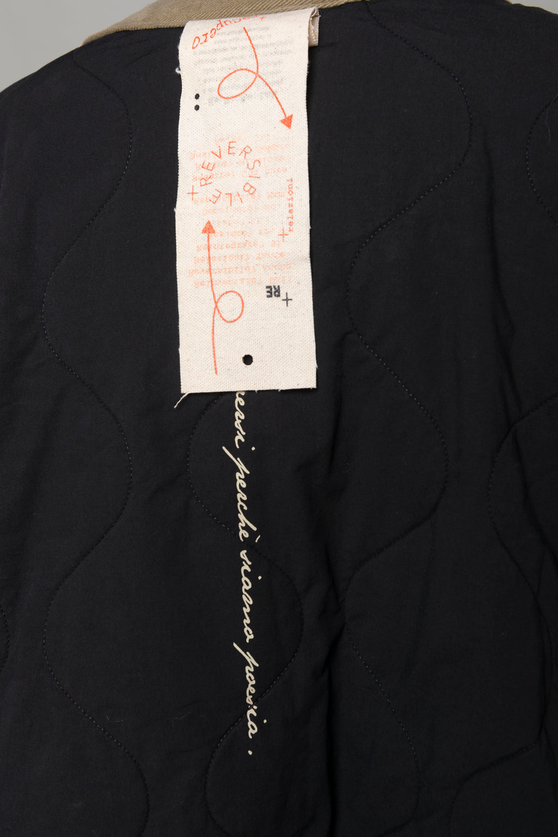 Re:pertorio giacca double face trapuntata