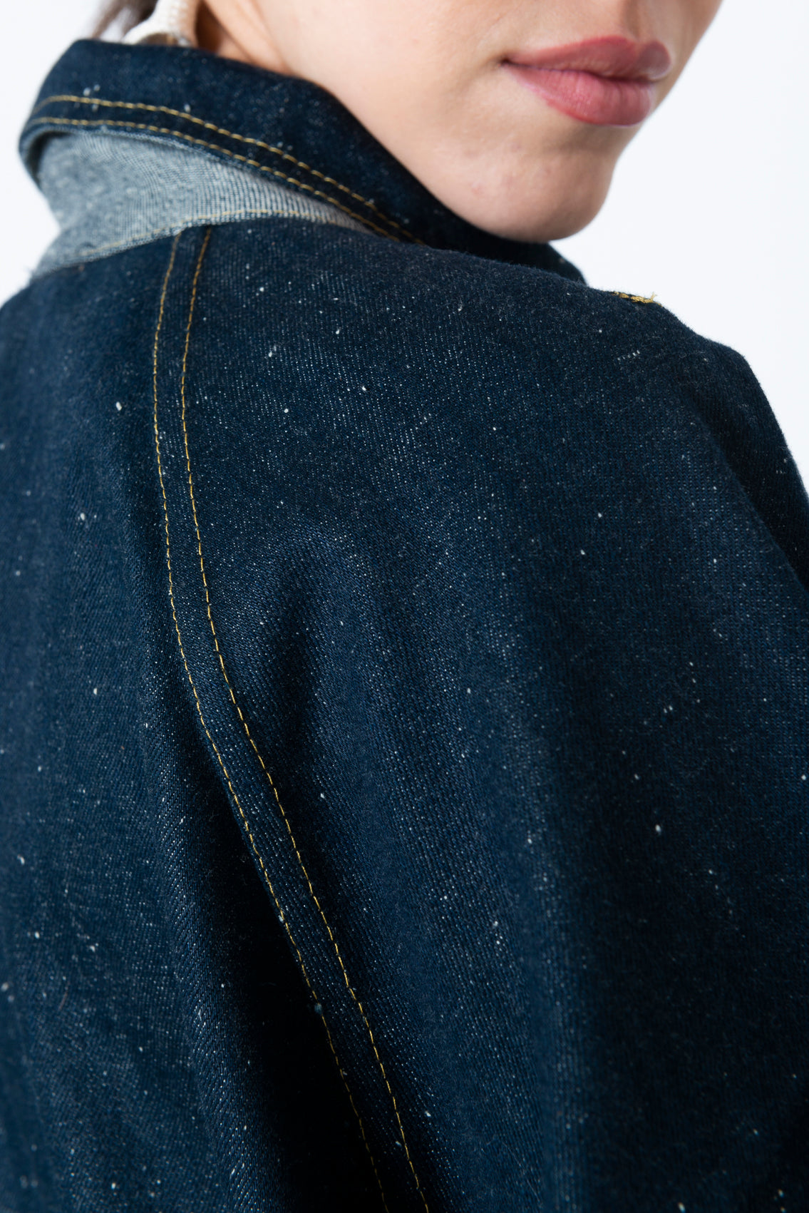 GIACCA DENIM CON ZIP DOUBLE FACE MOD. RE:DO