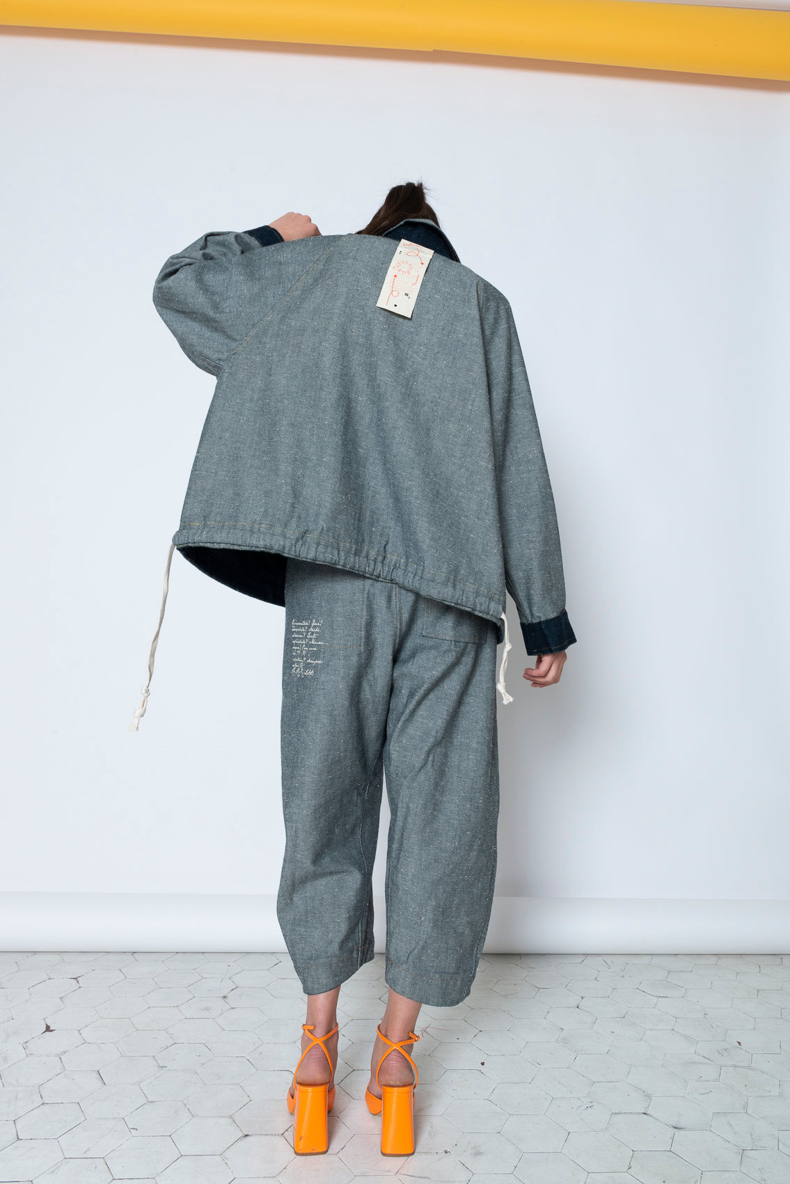 GIACCA DENIM CON ZIP DOUBLE FACE MOD. RE:DO