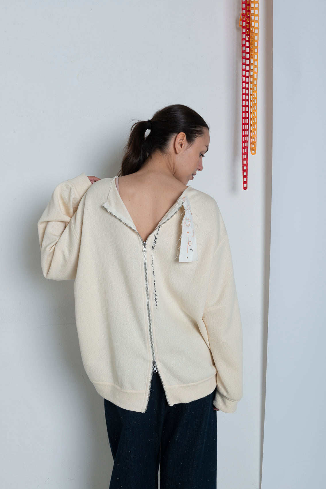 FELPA RECYCLE CON ZIP