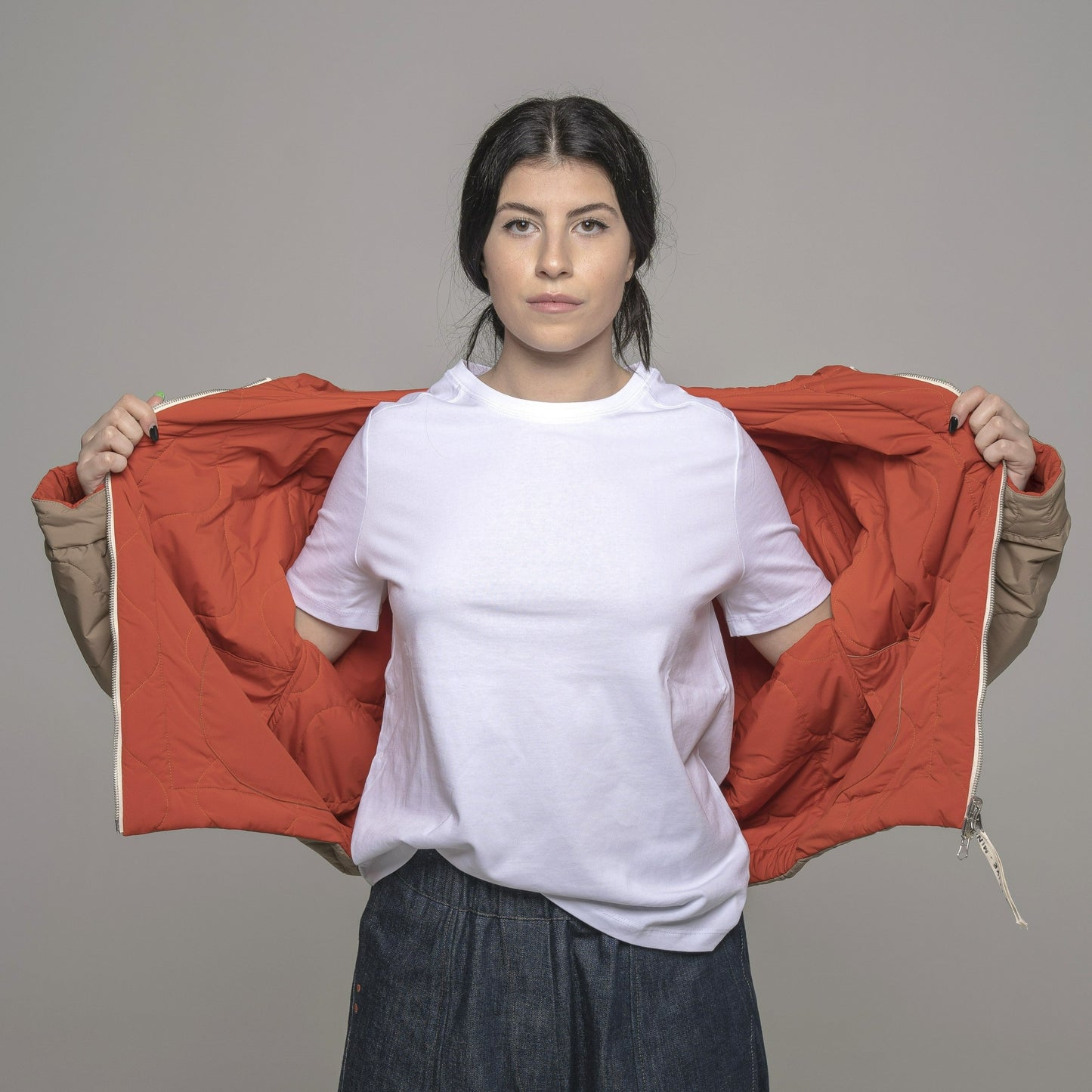 Bomber Re-gista cappuccio reversibile