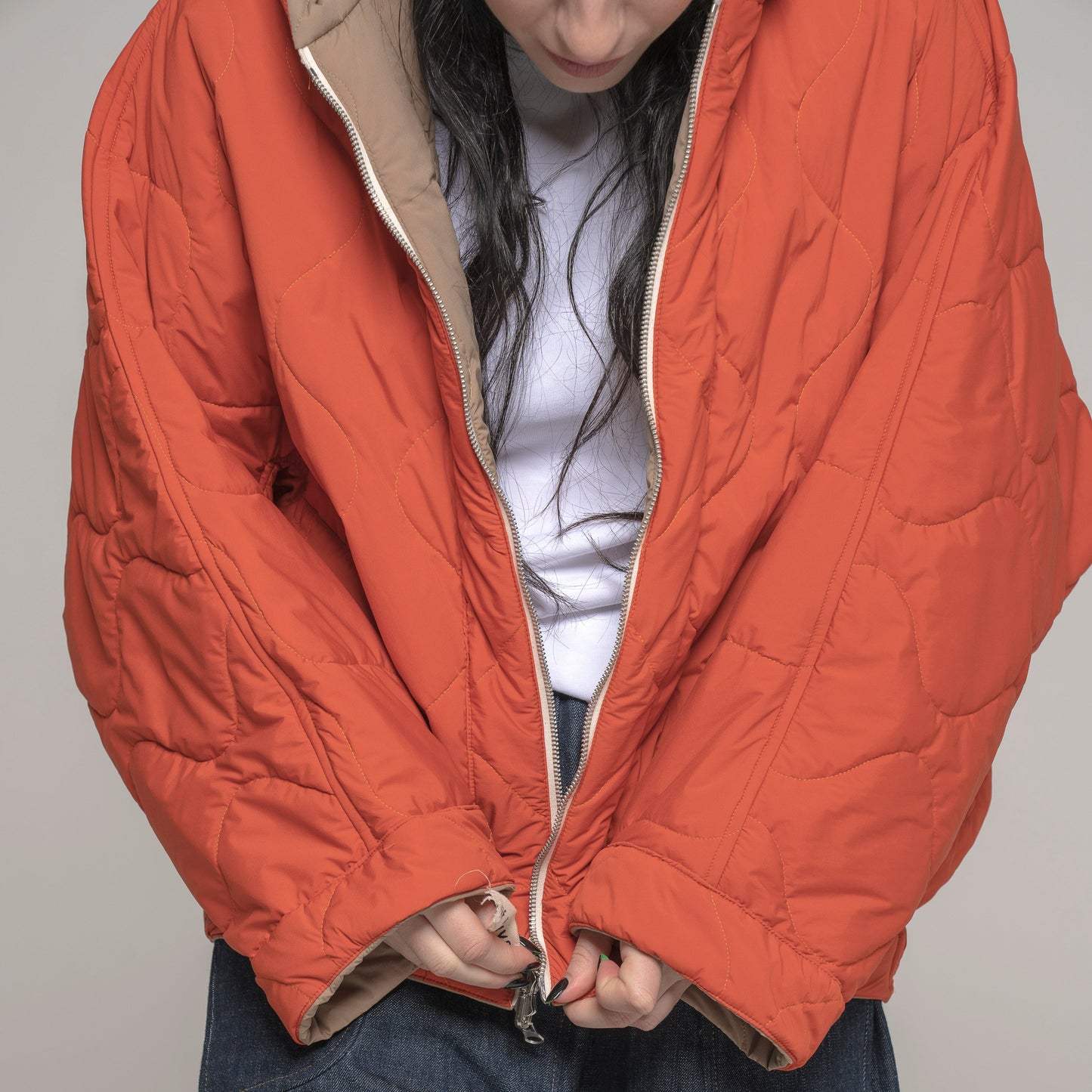 Bomber Re-gista cappuccio reversibile