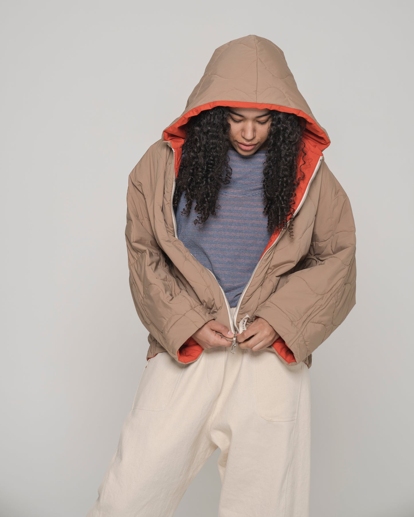Bomber Re-gista cappuccio reversibile