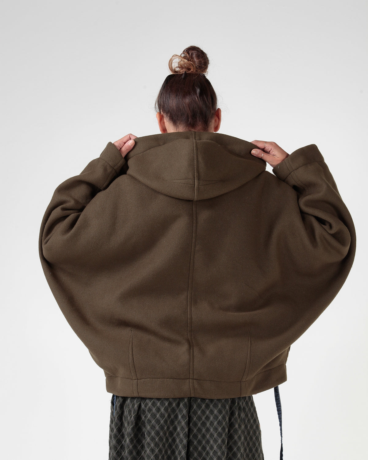 RE:GISTA — Giacca kimono double face in pura lana