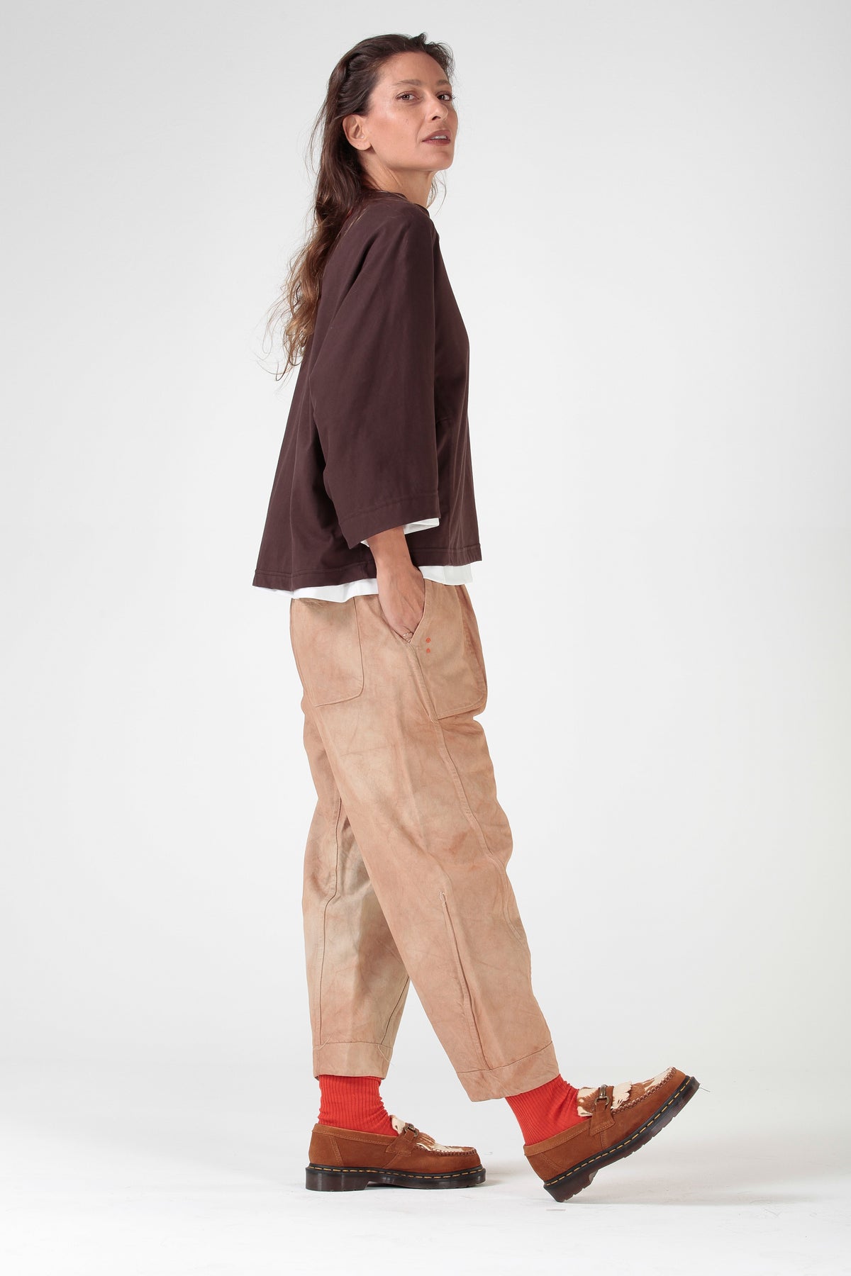 Re-reversibile - Pantalone Balloon — Denim reversibile