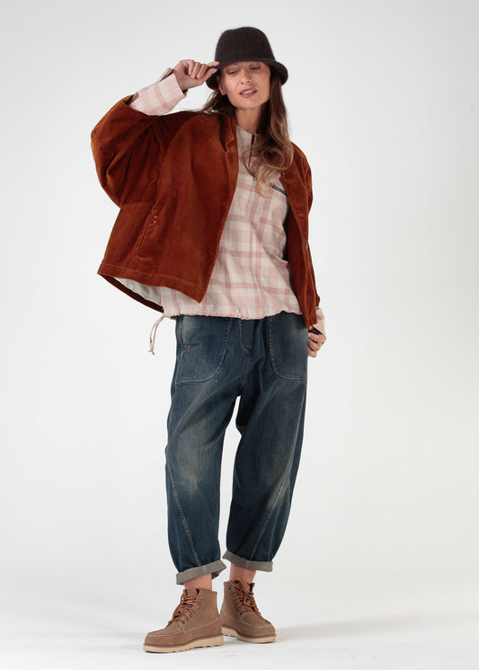 Re-reversibile - Pantalone Balloon — Denim reversibile