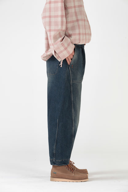 Re-reversibile - Pantalone Balloon — Denim reversibile