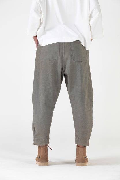 Re-reversibile - Pantalone Balloon — Denim reversibile