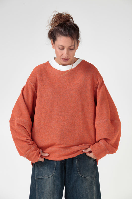 RE: FORM —  Felpa double face in cotone