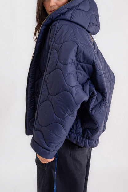 Bomber Re-gista cappuccio reversibile