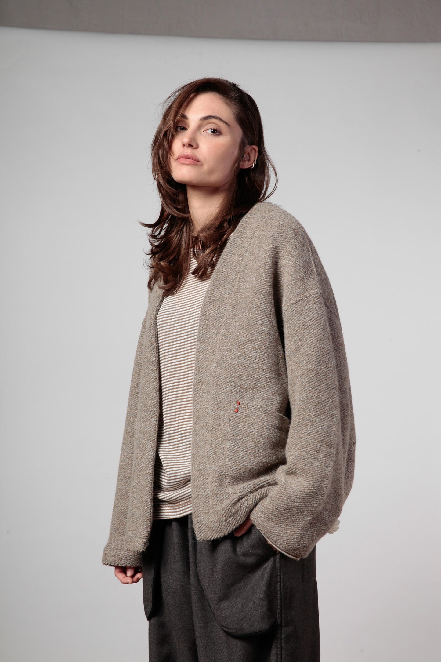 Re:sisto Giacca Kimono con tasche Double-face