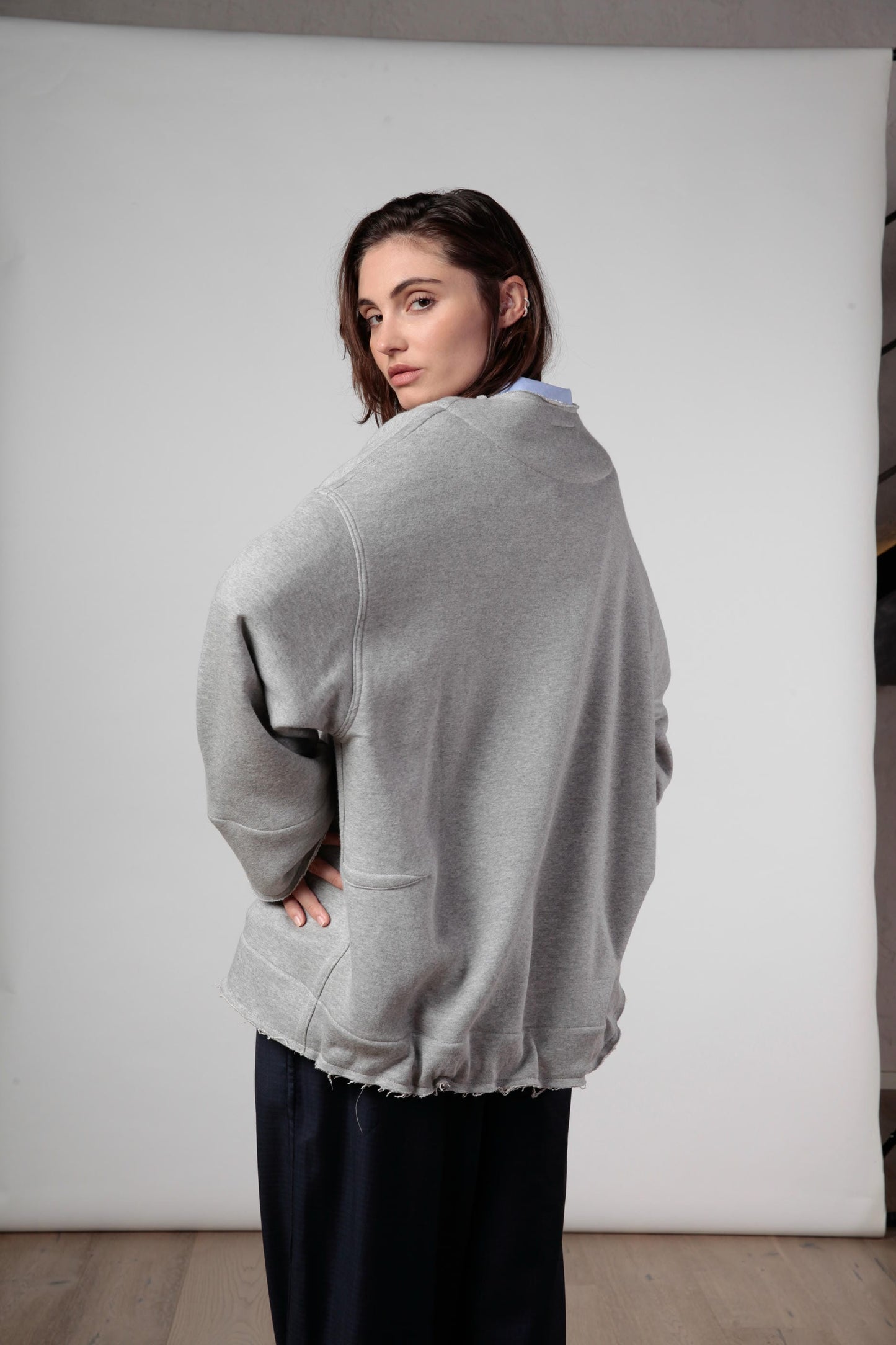 Re:iki kimono in Felpa Double face