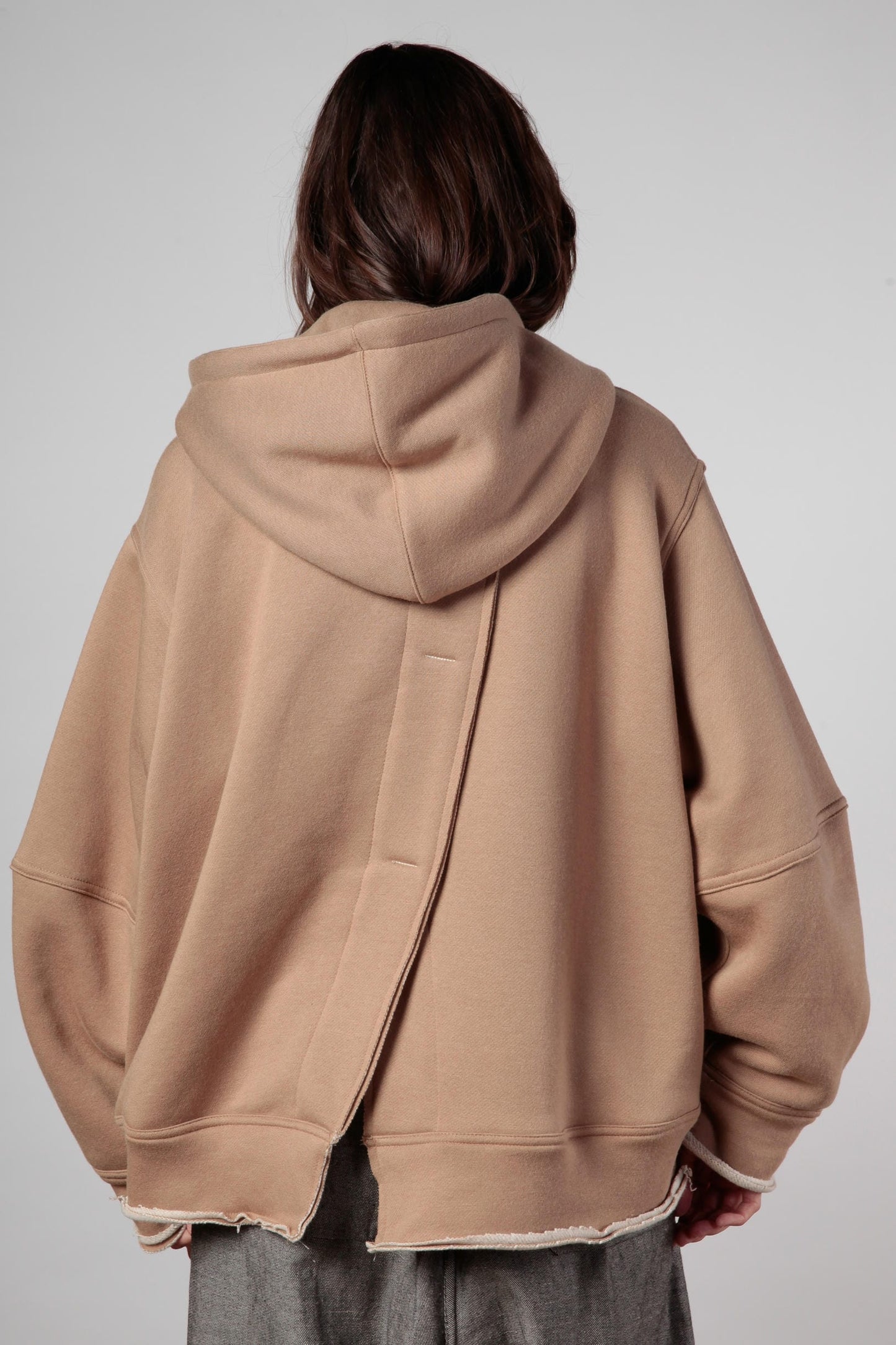 Re:form Felpa cappuccio over Double - face