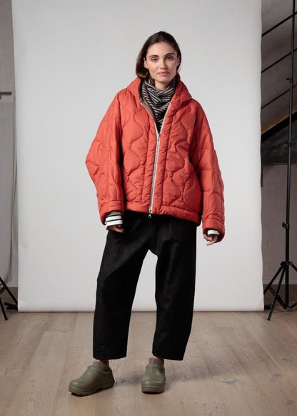 Re-gista Bomber kimono con cappuccio reversibile