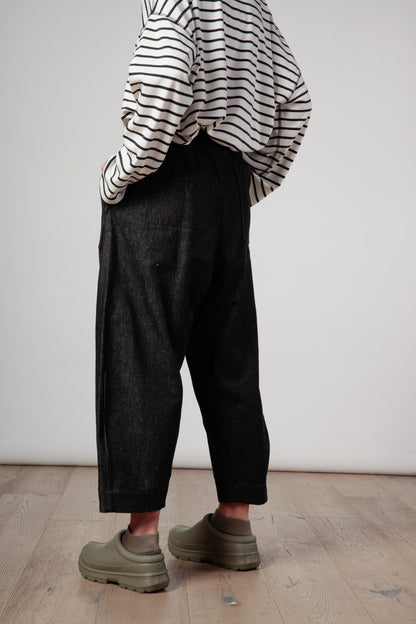 Re-reversibile - pantalone Balloon in denim nero