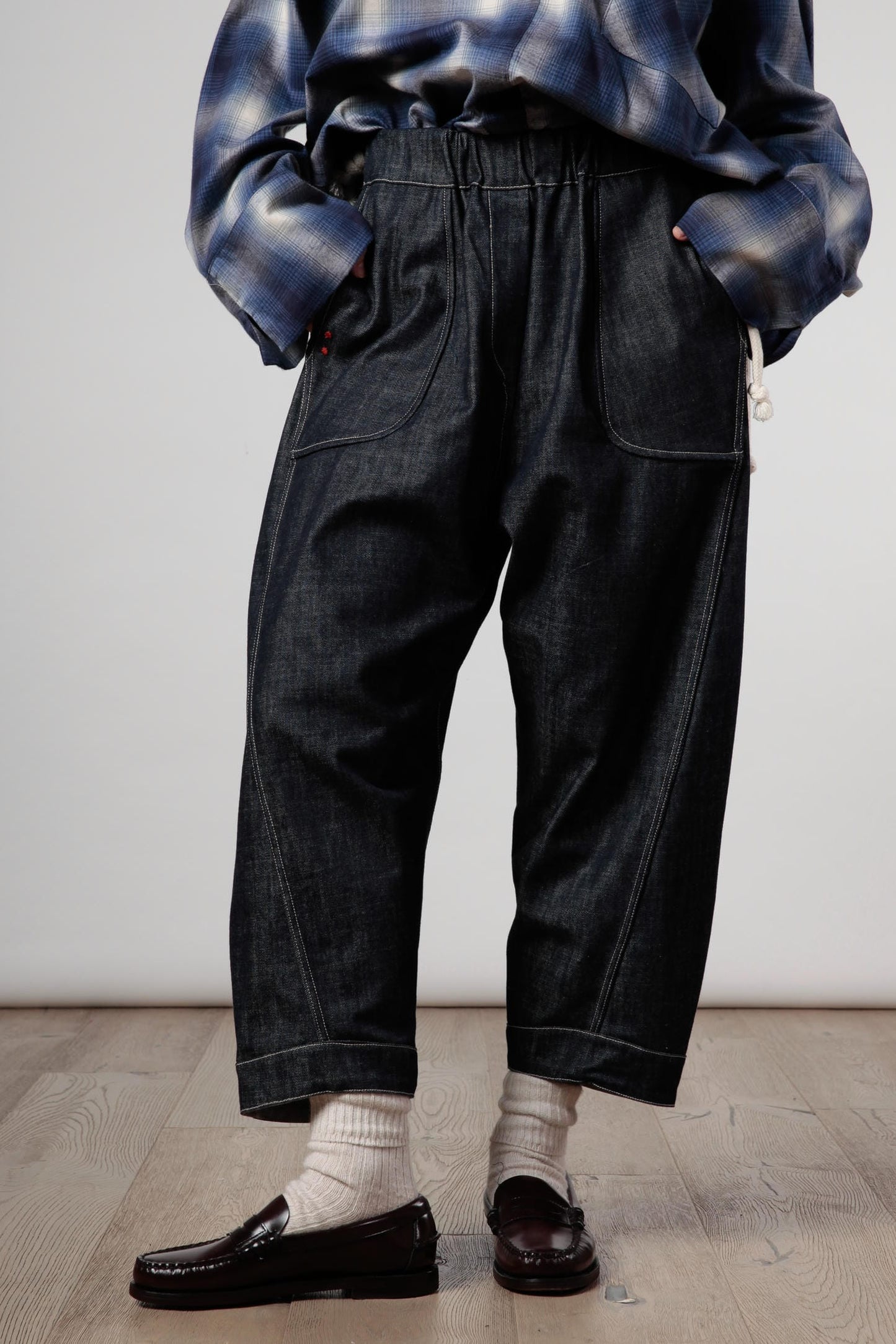 Re-reversibile - pantalone Balloon in denim -