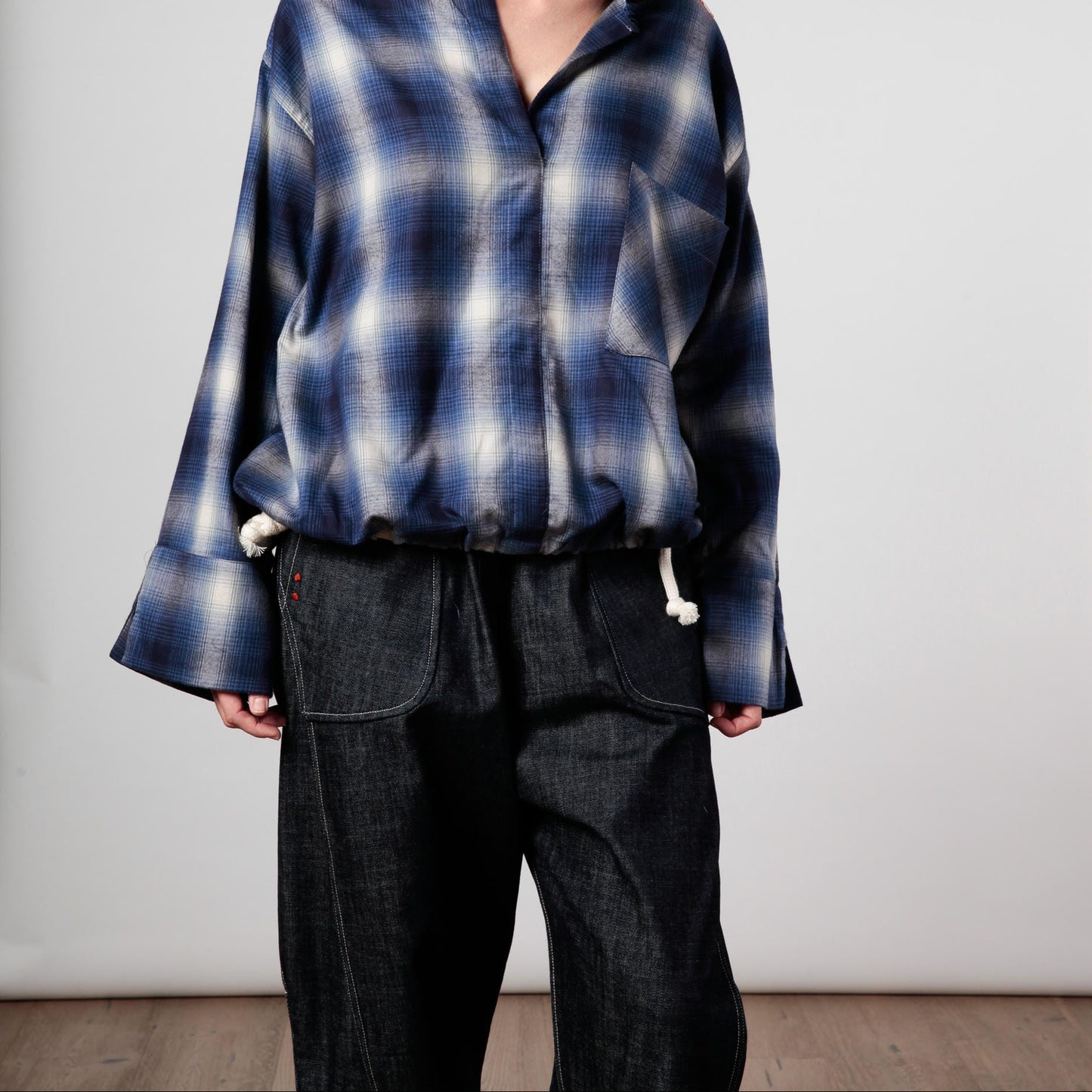 Re-reversibile - pantalone Balloon in denim -