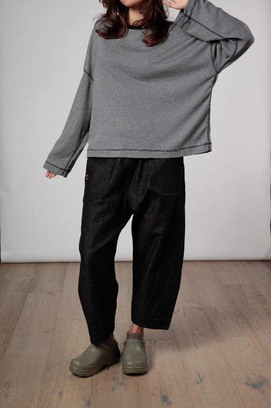 Re:alista T-shirt rigata Double-face