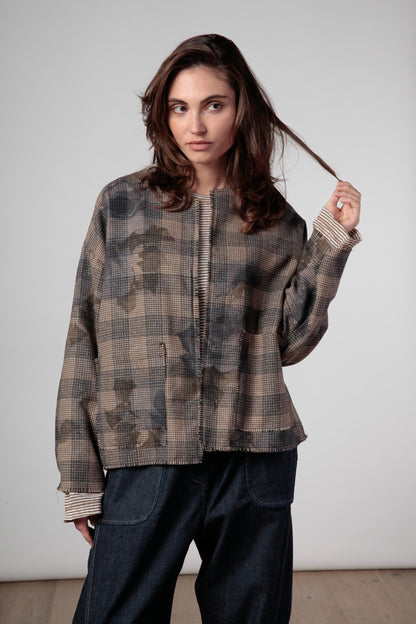 Re:from giacca check  in lana