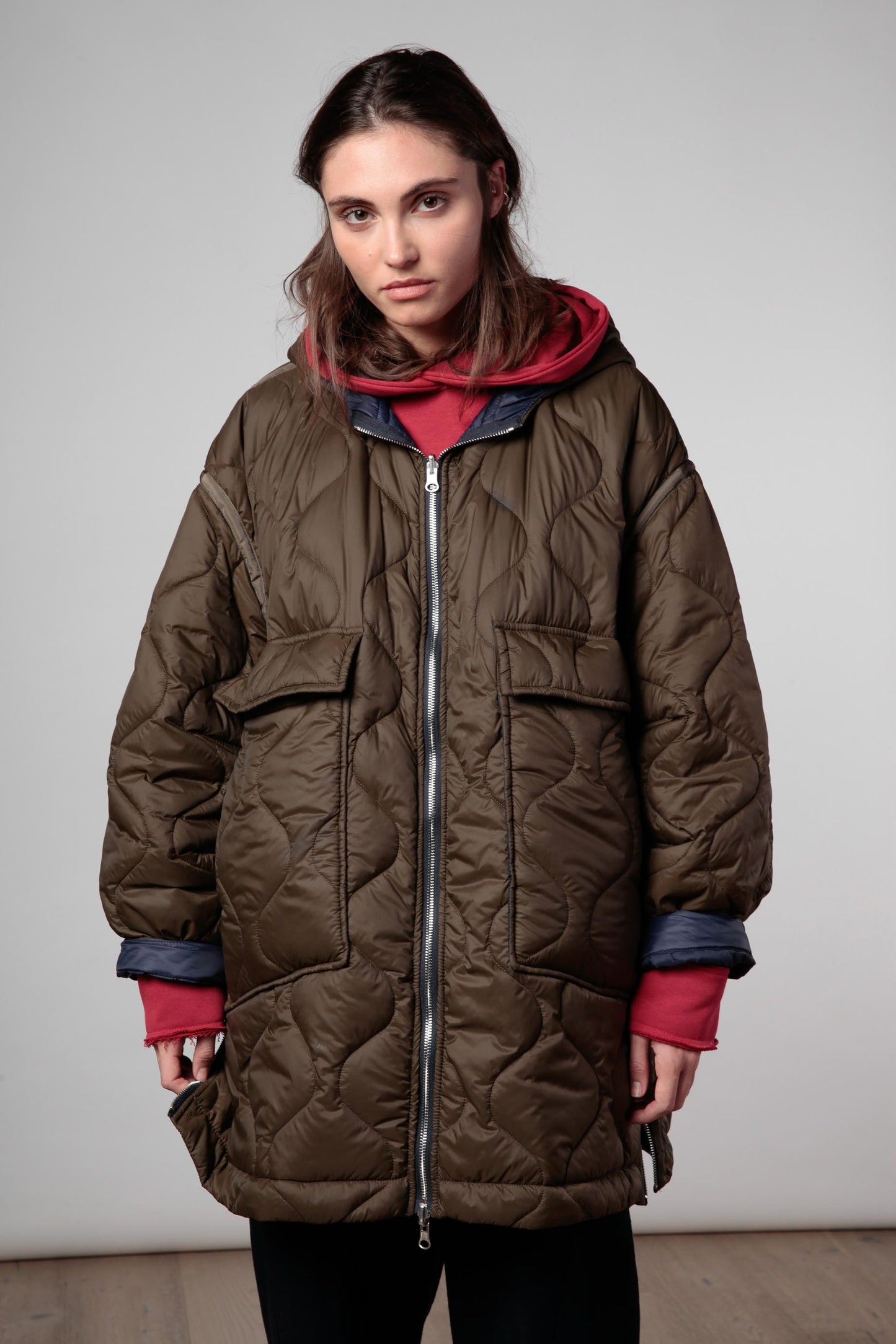 Re:flex Parka  over con cappuccio Double-face