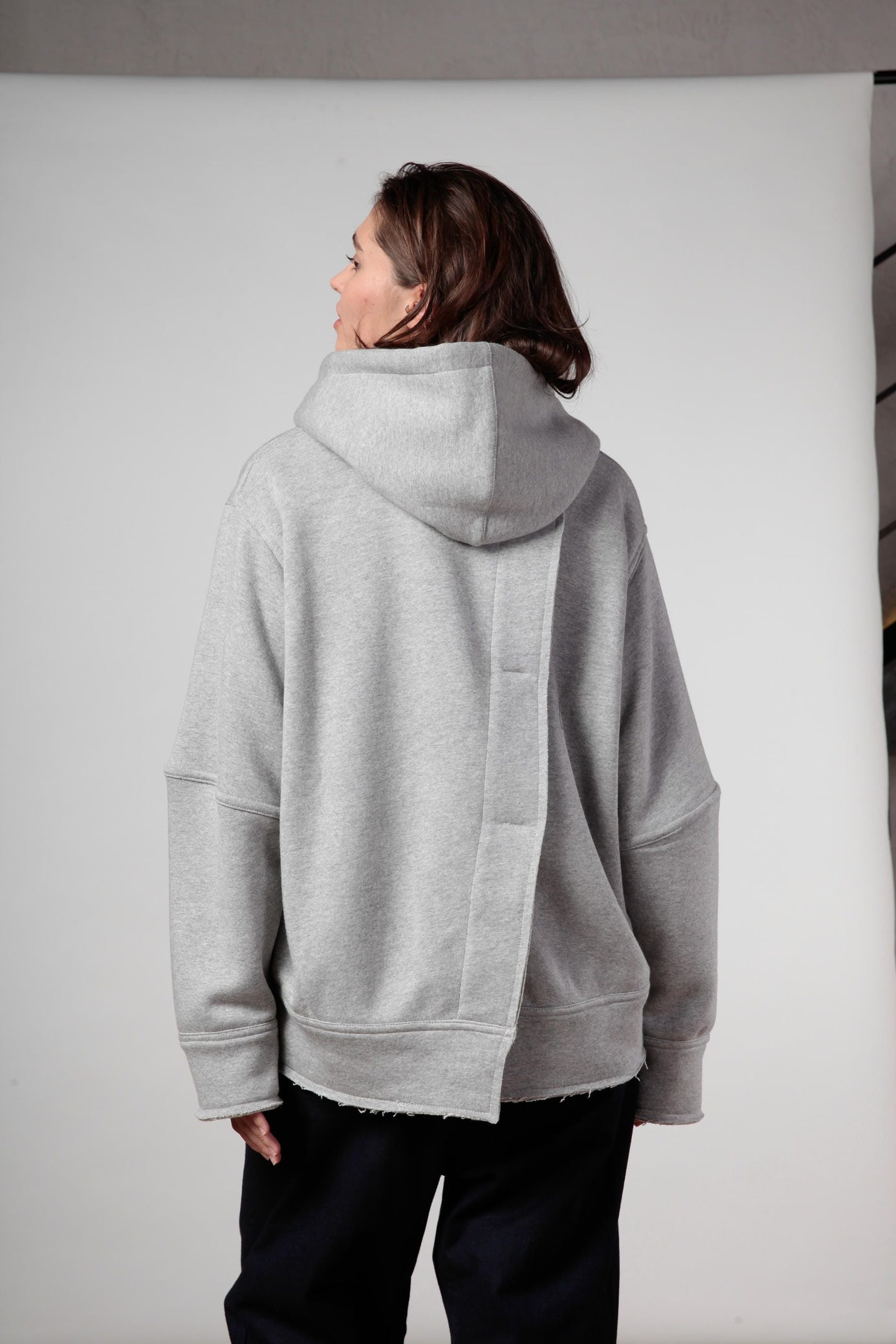 Re:form Felpa cappuccio over Double - face