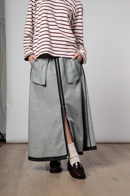 Re:mira gonna in Denim double-face