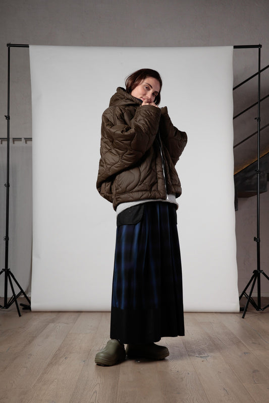 Re-gista bomber kimono con cappuccio reversibile