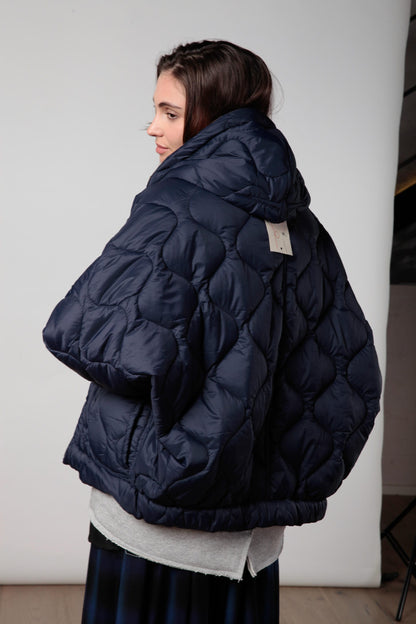 Re-gista bomber kimono con cappuccio reversibile