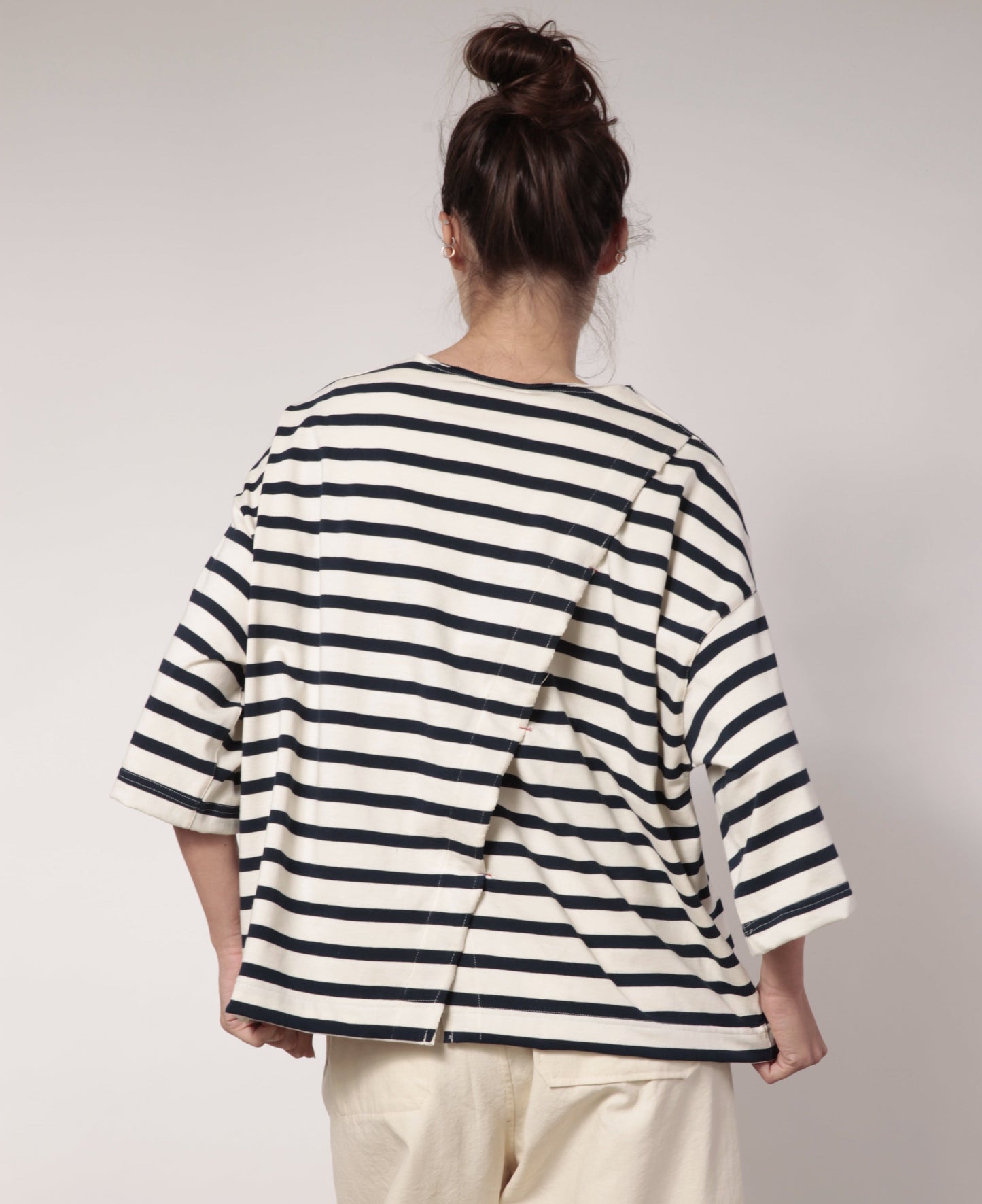 Re:alista T-shirt rigata Double-face