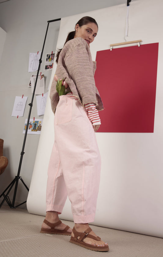 Pantalone Balloon Mod. Re-versibile rosa