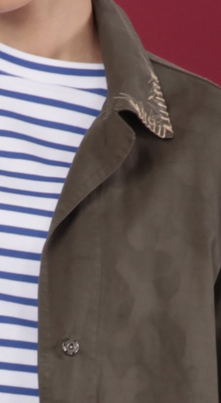Trench in cotone double face  Mod. Re:make