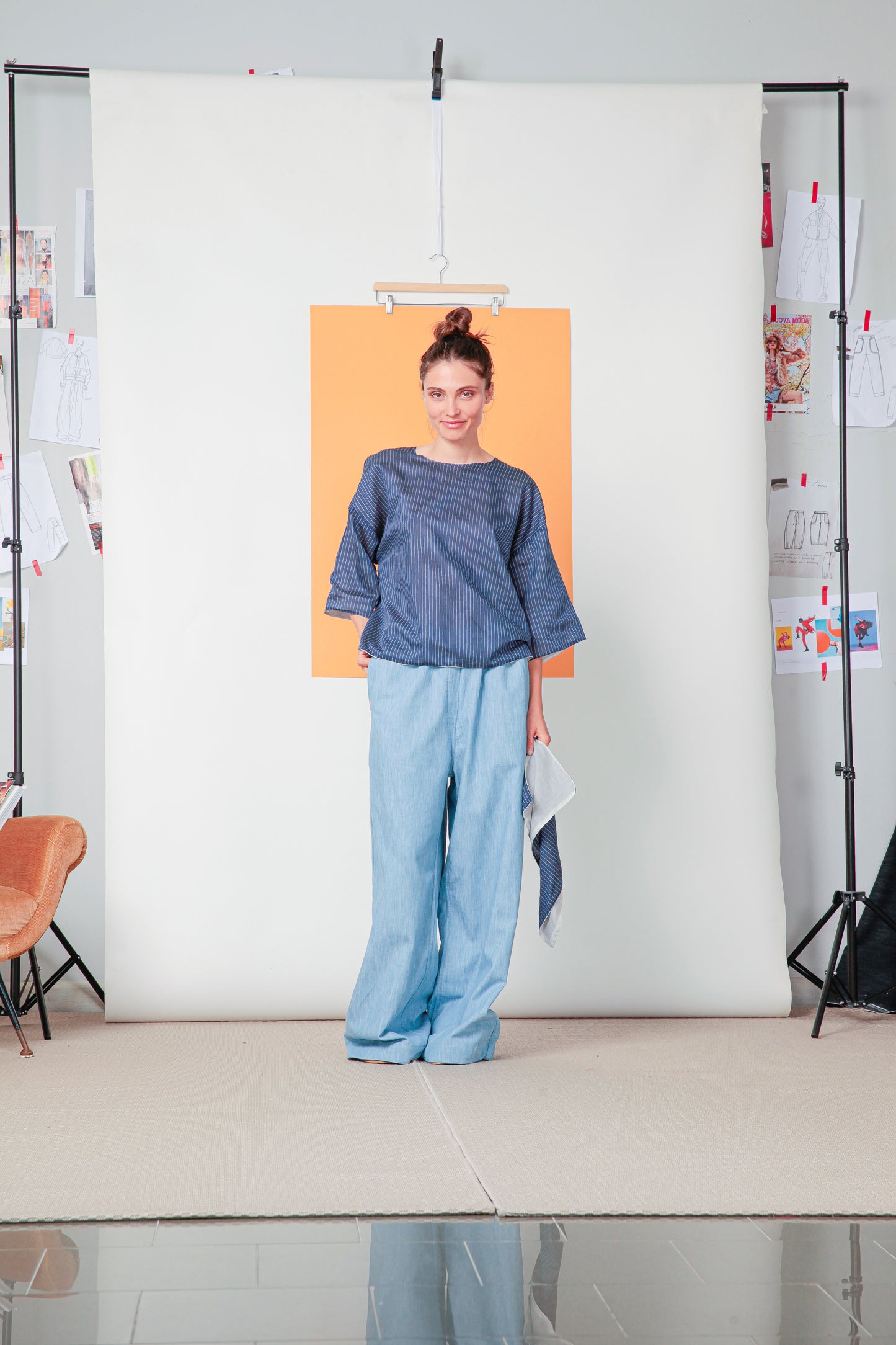 Pantalone Palazzo Mod. Re:lax double face