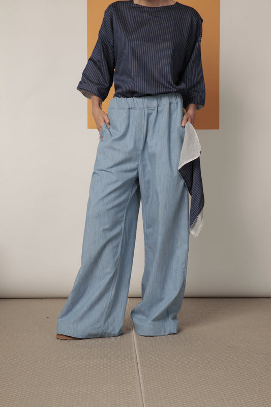 Pantalone Palazzo Mod. Re:lax double face