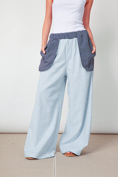 Pantalone Palazzo Mod. Re:lax double face