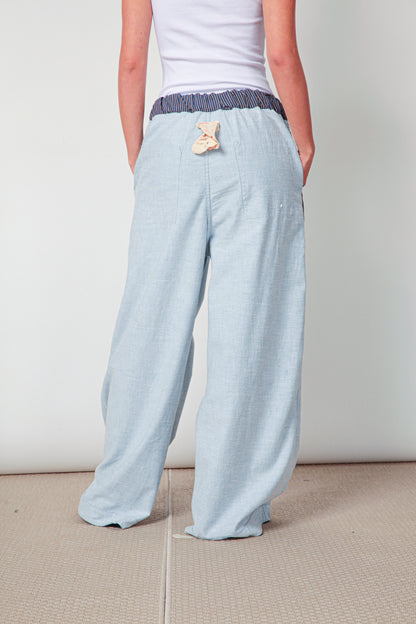 Pantalone Palazzo Mod. Re:lax double face