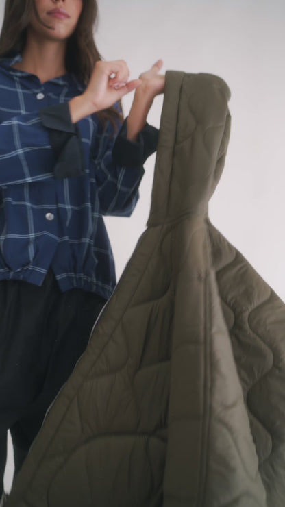 Bomber Re-gista cappuccio reversibile